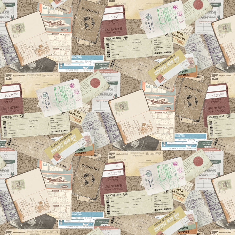 Explore - Y4299-62 Taupe - Digital Collage