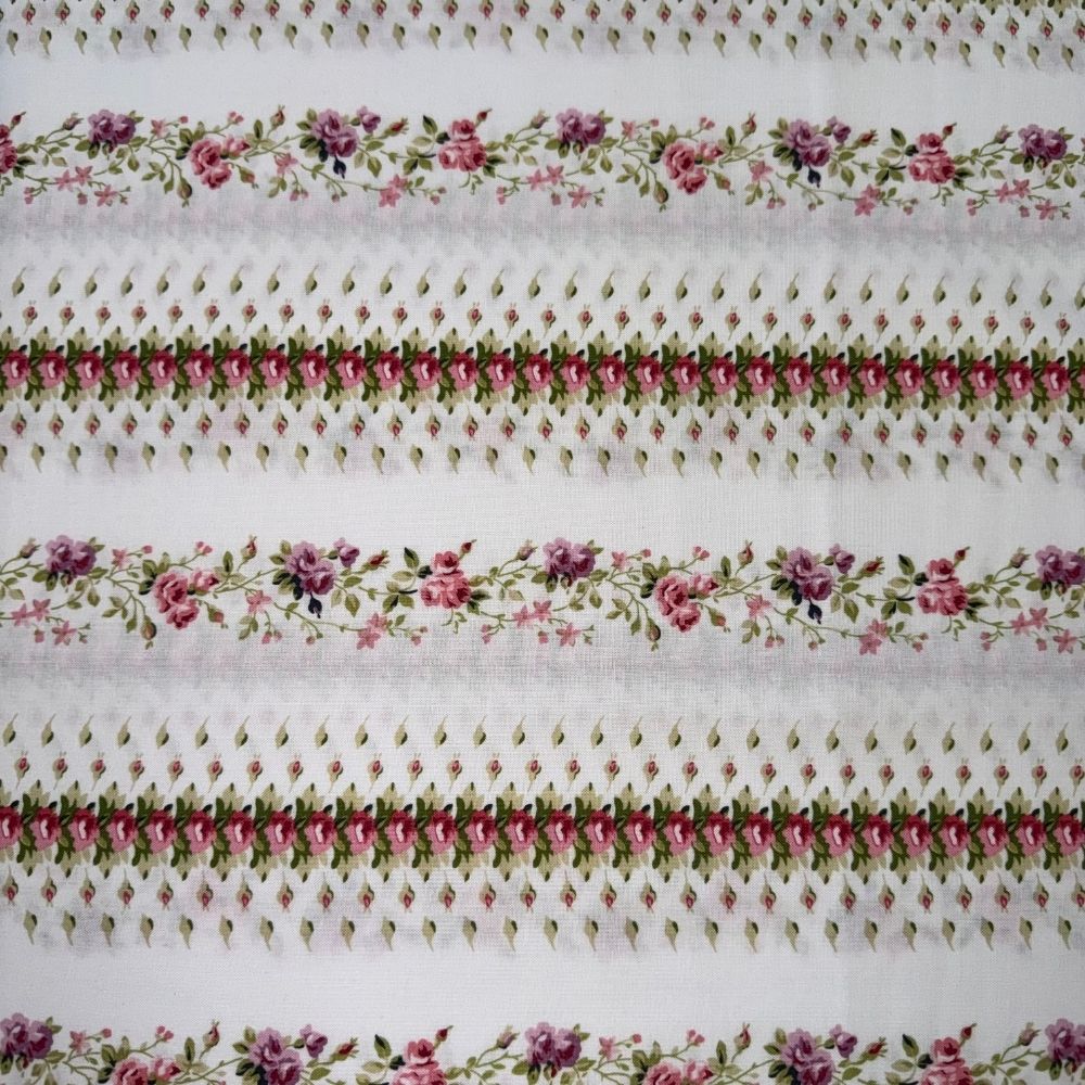 Rose Blossom Stripe - Pink