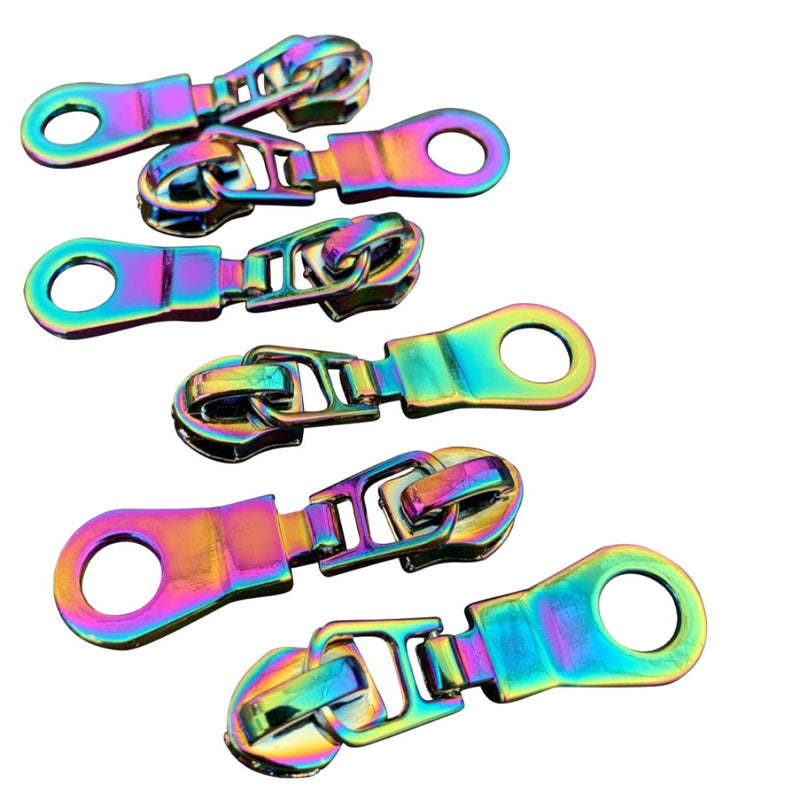 Rainbow Iridescent Zipper Pulls SASSKIT 014R