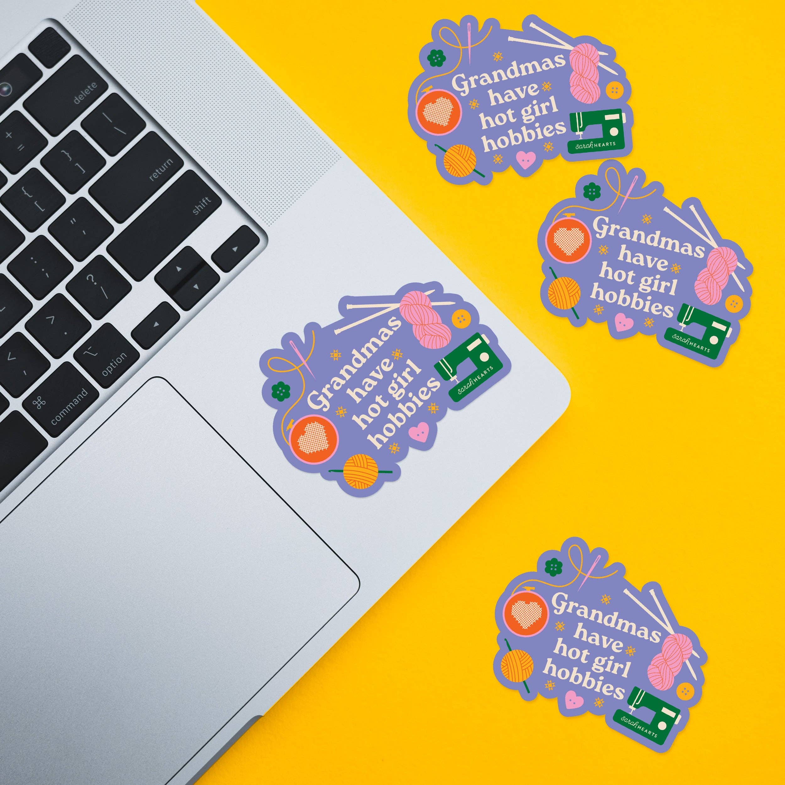 Grandmas Have Hot Girl Hobbies Vinyl Waterproof Sticker