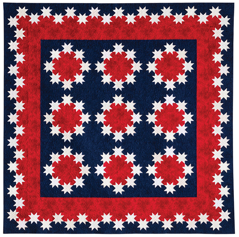 Red, White & Blue Star Quilts | 16 Striking Patriotic & 2-Color Patterns | Judy Martin