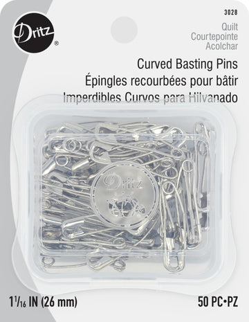 Curved Basting Pins Size 1  - 50 count