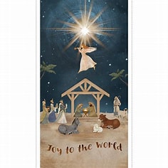 22354  Multi || O Holy Night || Joy to the World 24 inch Panel