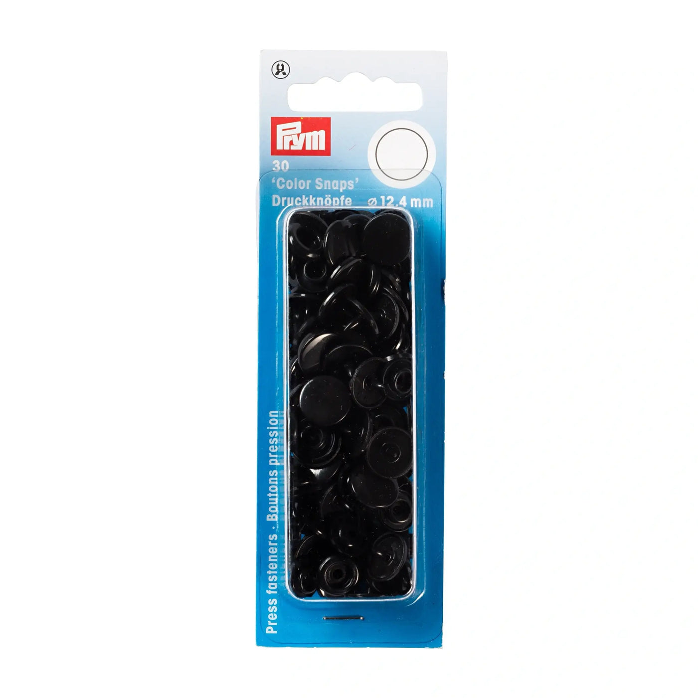 COLOR Snaps 12.4 mm Black 30pc