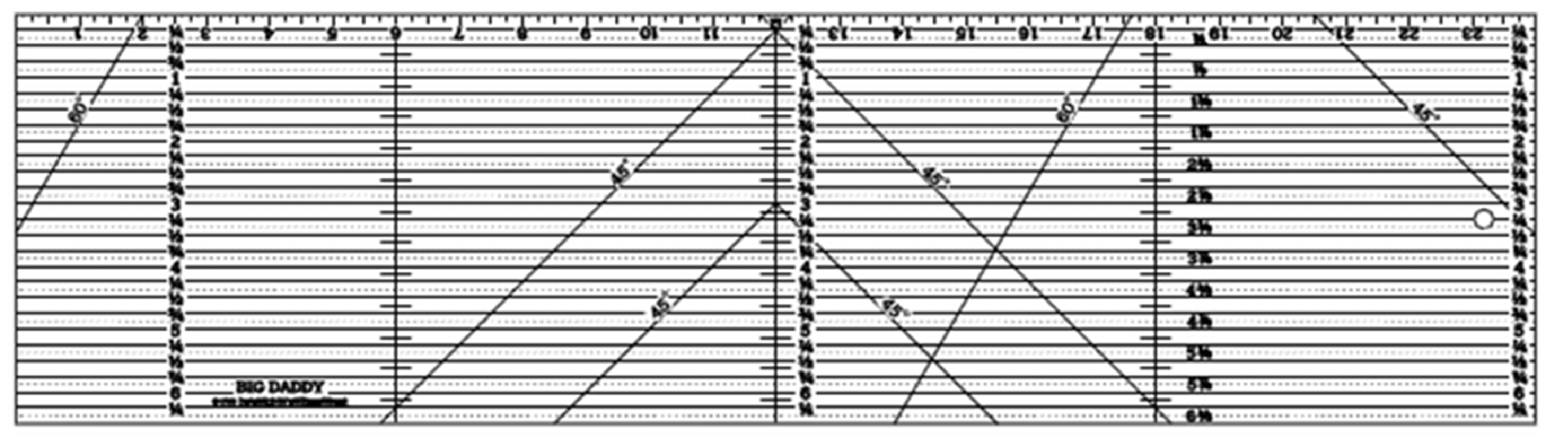 Big Daddy Ruler by Trudie Hughes - 6-1/2" X 24" Acrylic Ruler