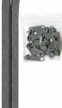 4 Yards - Zipper by the Yard - Pewter