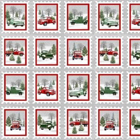 9097-98 Grey/Red Vintage Trucks in Box