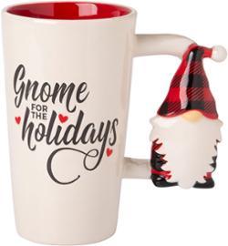 94653 17oz Red Plaid Gnome Mug