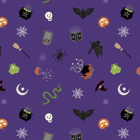 A723-3 Cast A Spell Spooky Halloween on Purple