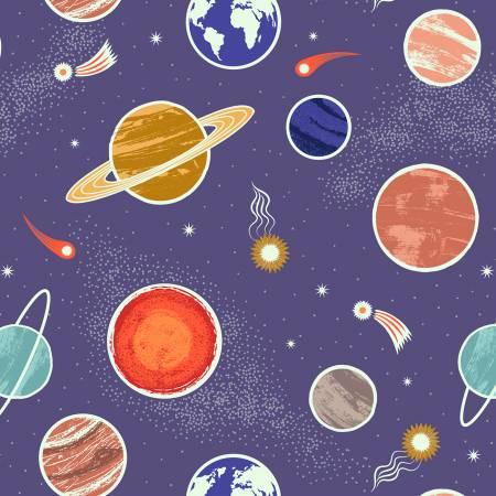 A736-1 Space Glow Planets on Galaxy Purple