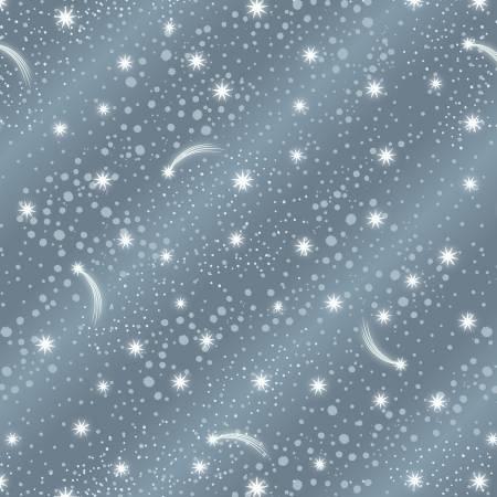 A737-1 Space Glow Stars on Light Blue