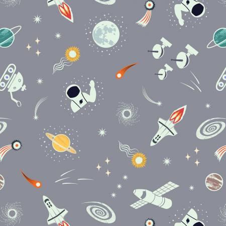 A740-1 Space Glow Small Things Space on Grey