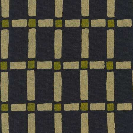 AFH-21883-2 Geometric Black Cotton Linen