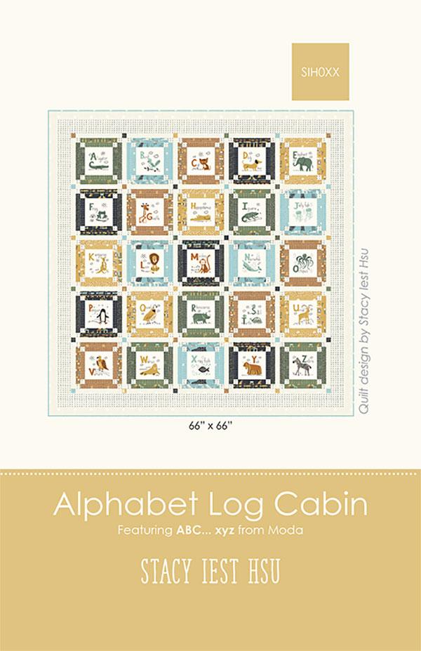 Alphabet Log Cabin Pattern