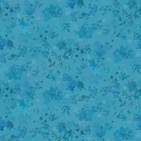 Blue Meadow - Y3936-98 - Sky Digital Flower Wash