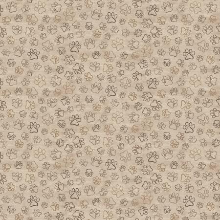 Brown Pawprints DOG-C8556-NATURAL