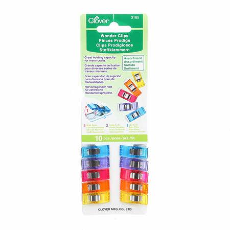 3185-Wonder Clips colored 10ct