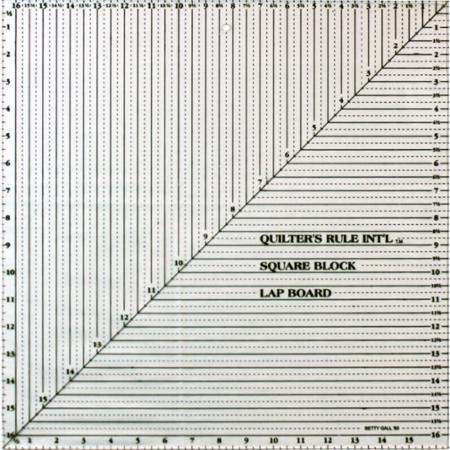 Square Block Ruler Lap Brd 16.