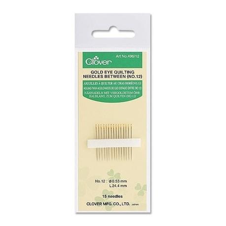Gold Eye Quilting Needles no12