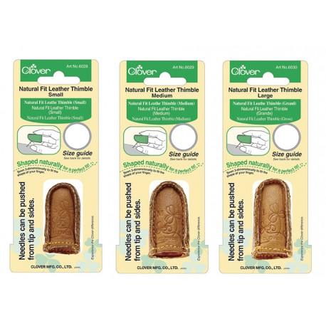 Natural Fit Leather Thimble Medium