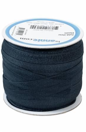 Fold-over Elastic 3/4in Navy