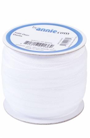 Fold-over Elastic 3/4in White