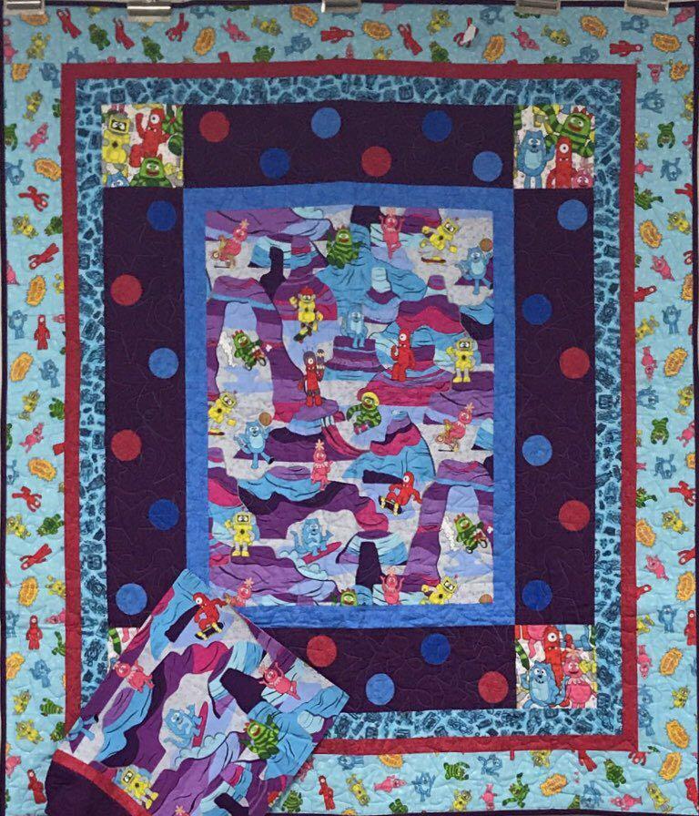 Gabba Gabba Quilt Purple