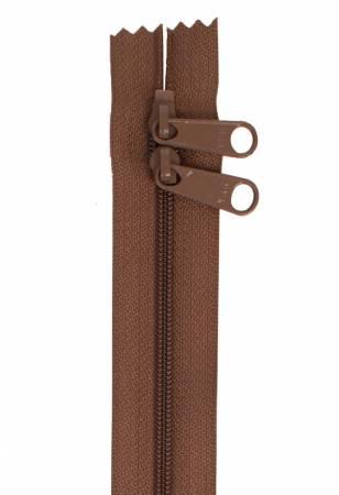Handbag Zipper 30in Seal Brown