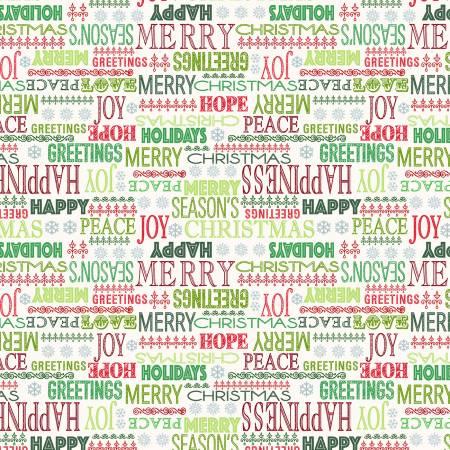 Holiday Greetings - Ivory Cheerful Greetings - 53605-2