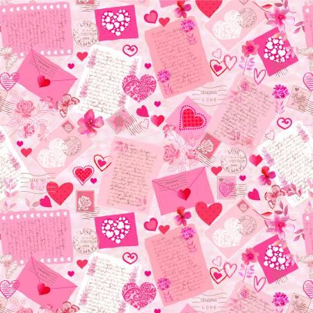 LOVE-CD2322-PINK Pink St Valentine Love Letter