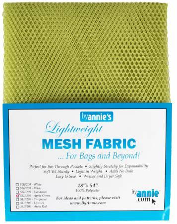 Lightweight Mesh Fabric Apple Green 18 in x54 in