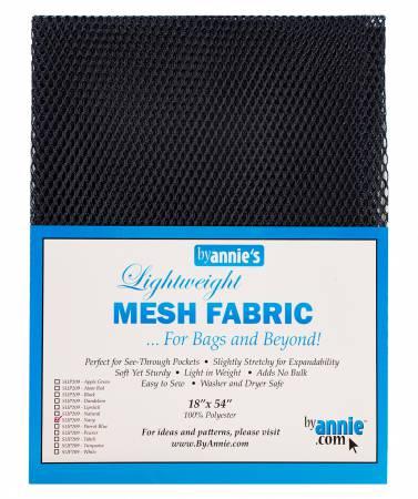 Lightweight Mesh Fabric Navy 18 in x54 in