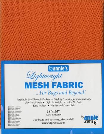 Lightweight Mesh Fabric  Pumpkin 18 in x54 in