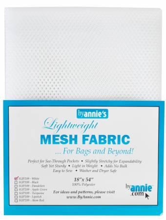 Lightweight Mesh Fabric White 18 in x54 in