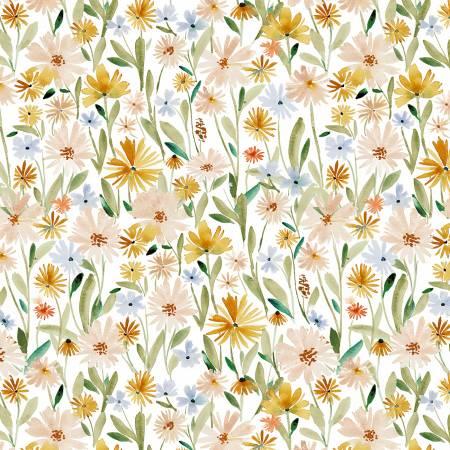 STELLA-DCJ2283-WHITE White Floral Wash