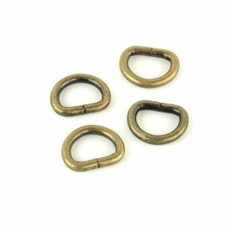 STS104A Four D-Rings 1/2" Antique