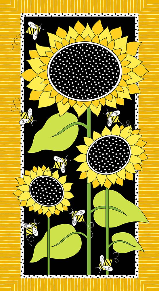 Sunflowers And Honey Panel A-9985-YK