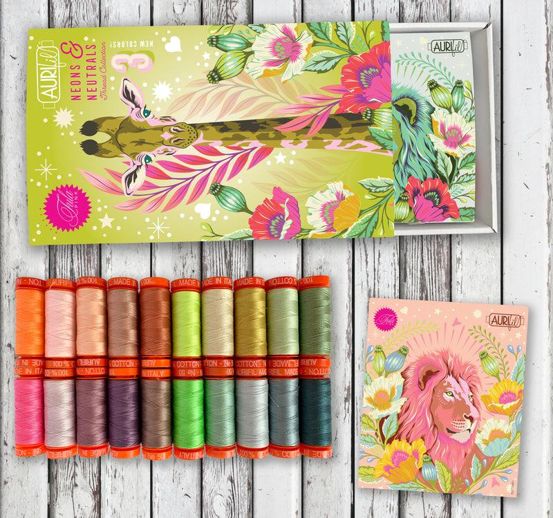 Neon's & Neutrals by Tula Pink 20 Small Spools